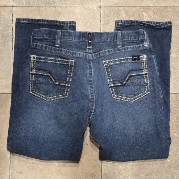 Ariat M5 Dark Blue Straight Leg Men's Jeans Size 36/30 - Picture 2 of 9